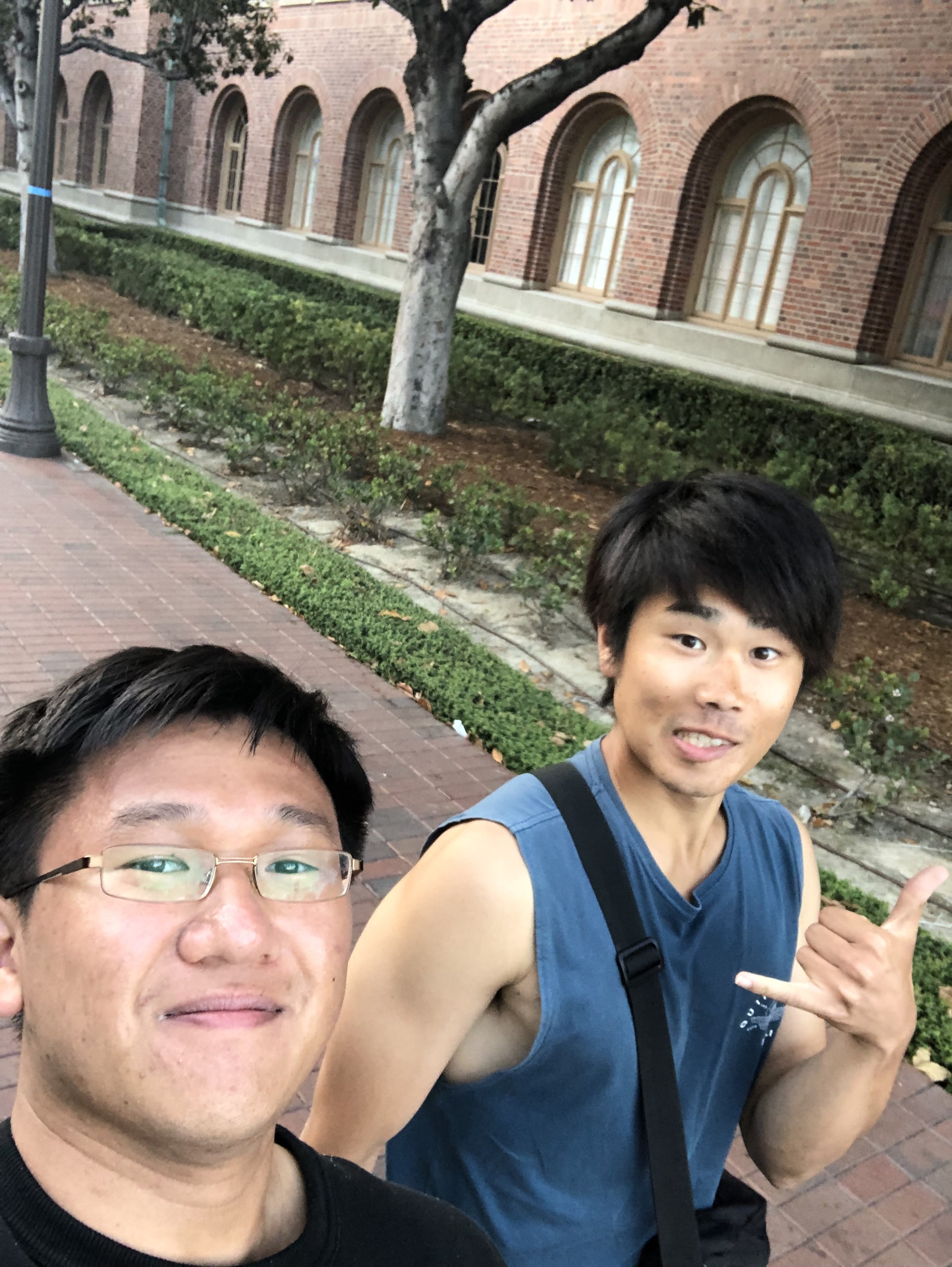 Meeting with Kuya in Los Angeles for the first time. A now good friend from Japan that I met through this online language table