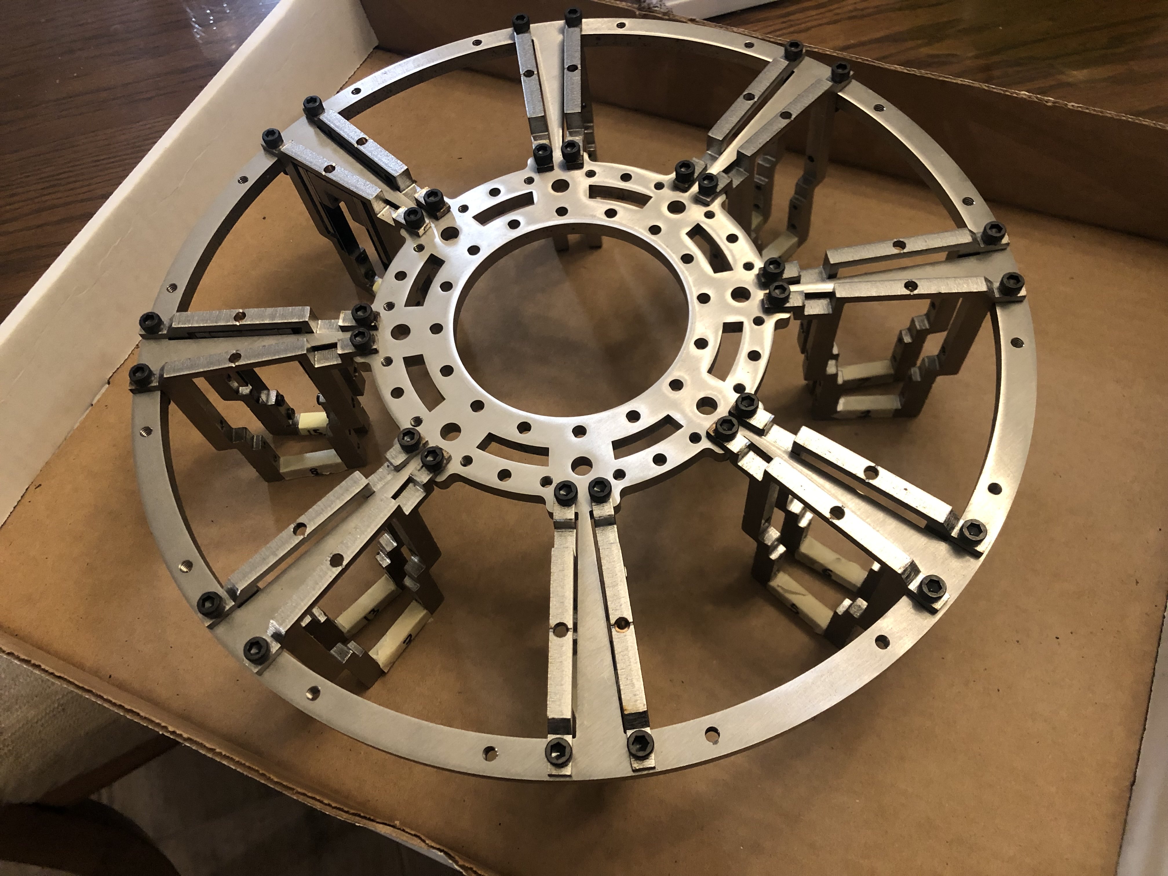 Full frame assembly with all KEYS yokes mounted, before lens installation